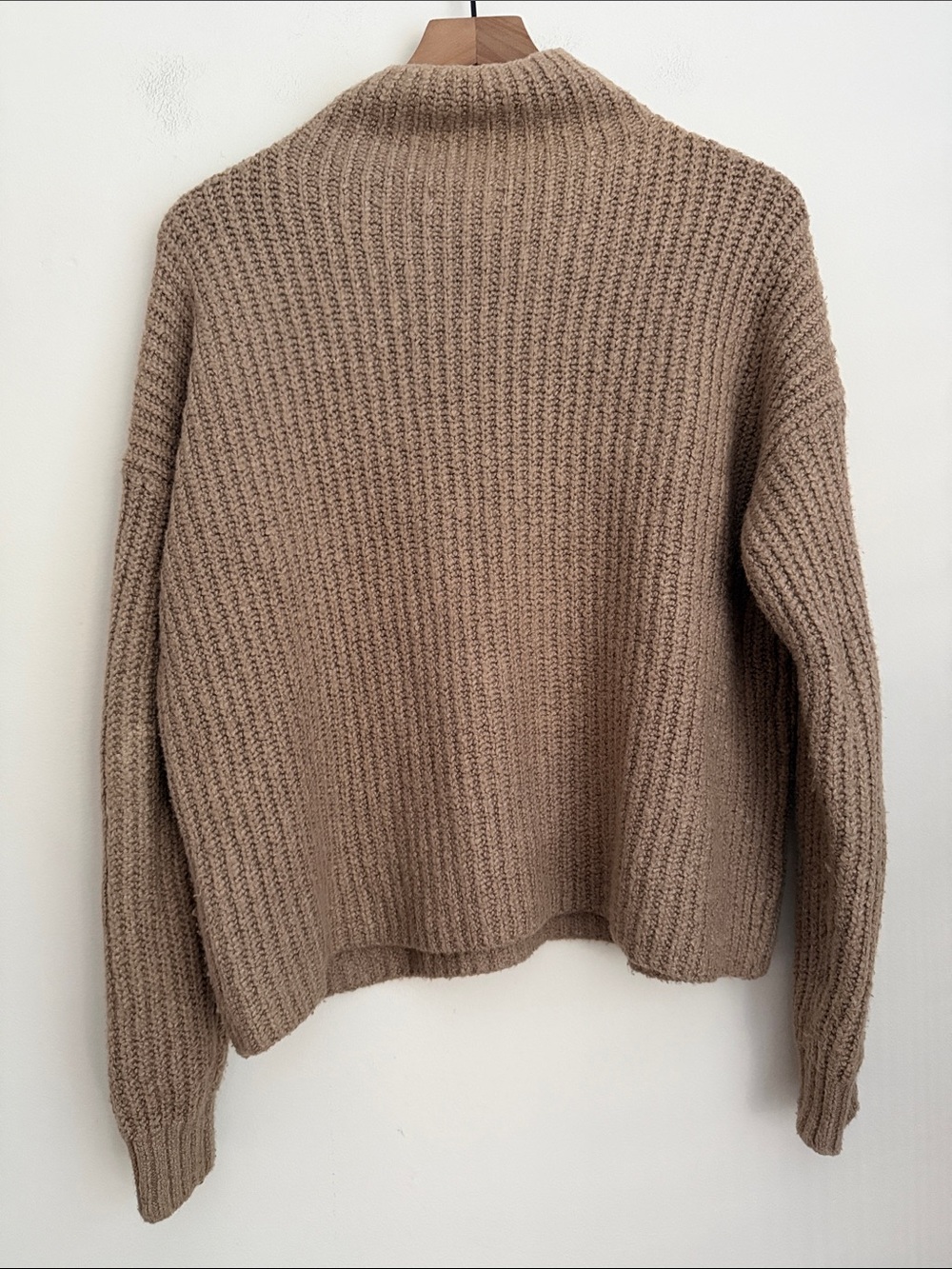 Anthropologie Mock Neck Sweater in Camel size small - Picture 2 of 6